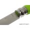 Нож Opinel серии Tradition Colored №07, клинок 8см., нерж. сталь, рукоять - граб, цвет - зеленый, темляк      (6 шт./уп.)