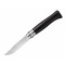 Нож Opinel серии Tradition Luxury №08, клинок 8,5см., нержавеющая сталь, зеркальная полировка, рукоять - эбеновая